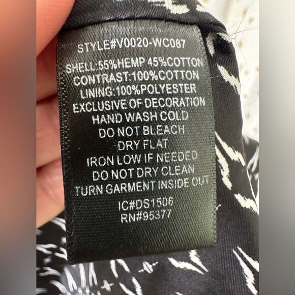 Sanctuary Summer In The City Hemp Cotton Mix Block Embroidered Tapestry Vest XS - Picture 5 of 7